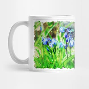 Scilla Spring Flowers 2 Mug